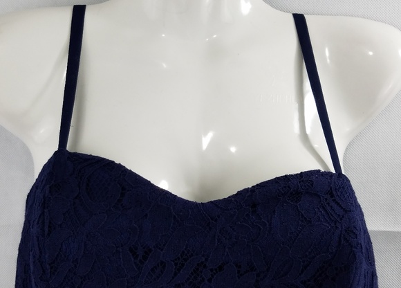 NWT BCX Navy Blue Dress w/Straps size 13 - Picture 4 of 7